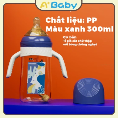Bình Sữa Cổ Rộng 300ml PP Không BPA Đa Năng 3IN1 Giá chỉ 24.000 VND 9