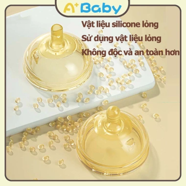 Bình sữa cổ rộng 72mm 300ml BPA-Free chống rơi, dễ rửa cho bé sơ sinh 36.000₫