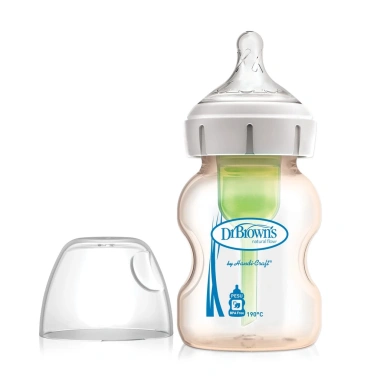 Bình sữa cổ rộng Dr.Brown's nhựa PESU Option Plus 150ml-270ml chính hãng, dễ vệ sinh 2