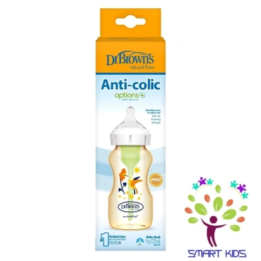 Bình sữa cổ rộng Dr.Brown's PPSU Option Plus 150ml-270ml, an toàn, chịu nhiệt, giảm còn 545.000₫