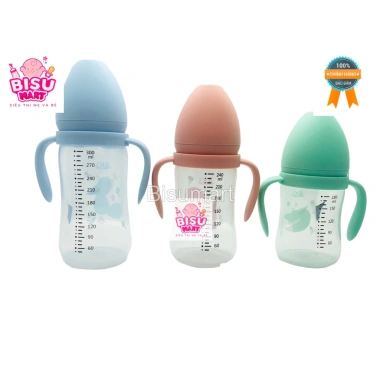 Bình Sữa Cổ Rộng PP AKI 180ml-300ml có tay cầm, tặng núm vú rộng - Giá ưu đãi 82.000₫ 7