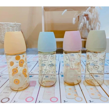 Bình sữa cổ rộng PPSU Limited Babuu 170ml-270ml, núm cánh hoa điều chỉnh khớp ngậm, giảm giá 119.000 VND 3 Bình sữa cổ rộng PPSU Limited Babuu 170ml-270ml, núm cánh hoa điều chỉnh khớp ngậm, giảm giá 119.000 VND 3