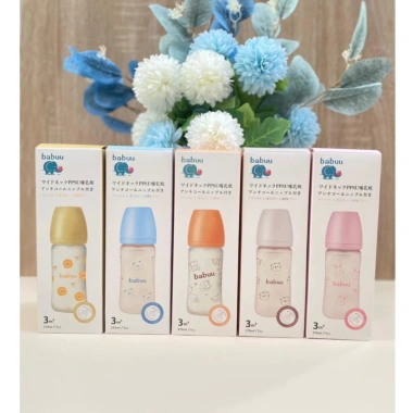 Bình sữa cổ rộng PPSU Limited Babuu 170ml-270ml, núm cánh hoa điều chỉnh khớp ngậm, giảm giá 119.000 VND 4 Bình sữa cổ rộng PPSU Limited Babuu 170ml-270ml, núm cánh hoa điều chỉnh khớp ngậm, giảm giá 119.000 VND 4