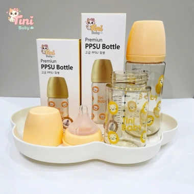 Bình sữa cổ rộng Tini Baby PPSU cao cấp 170ml 270ml - Giá 51.920 VND giảm mạnh 7