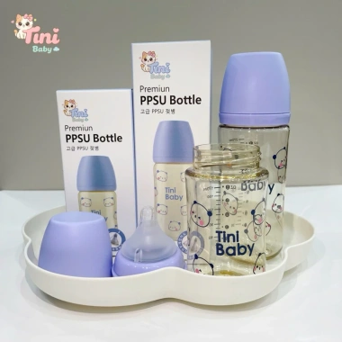 Bình sữa cổ rộng Tini Baby PPSU cao cấp 170ml 270ml - Giá 51.920 VND giảm mạnh 8