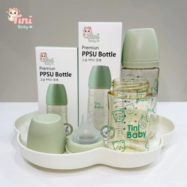 Bình sữa cổ rộng Tini Baby PPSU cao cấp 170ml 270ml - Giá 51.920 VND giảm mạnh 9