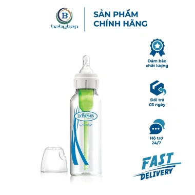 Bình Sữa Cổ Thường Thủy Tinh Options Plus Dr Brown Giá chỉ 399.000 giảm mạnh