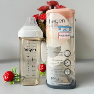 Bình sữa cổ vuông 240ml cho bé 6 tháng+ Núm ti mềm, van thoát khí chống đầy hơi, giá ưu đãi 165.750₫