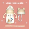 Bình sữa đa năng Kichilachi Tritan 240ml cổ rộng, tay cầm chống sặc, đầy hơi cho bé 5
