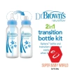Bình sữa Dr Browns 250ml cổ hẹp nhựa PP chuyển đổi 2 giai đoạn giá ưu đãi 275k