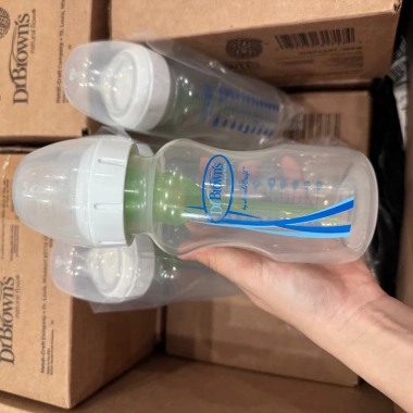 Bình sữa Dr Browns cổ rộng chống sặc thế hệ mới 150ml 270ml nhựa PP Made in USA giá 239.000₫ 6