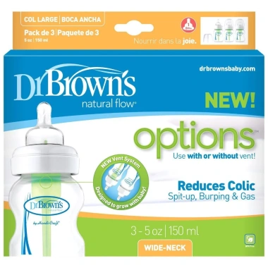 Bình sữa Dr Browns cổ rộng chống sặc thế hệ mới 150ml 270ml nhựa PP Made in USA giá 239.000₫ 10