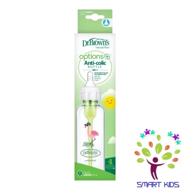 Bình sữa Dr Brown's Thủy tinh cổ thường 120ml & 250ml Option Plus - Giá ưu đãi 310.000đ