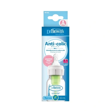 Bình sữa Dr.Brown cổ hẹp sinh non, bú yếu 15ml‑60ml nhựa PP - Giá 147.000 VND