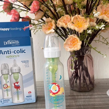 Bình sữa DrBrown's cổ hẹp Anti Colic chống sặc, đầy hơi, dính thắng lưỡi, giá 170k 2