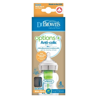 Bình sữa Dr.Brown's cổ rộng thủy tinh 150ml & 270ml Option Plus - Giá ưu đãi 541.000₫ 6