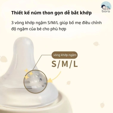 Bình sữa Green Finger Bebegrow nhựa PA G850 siêu bền, an toàn, chống UV tách hộp