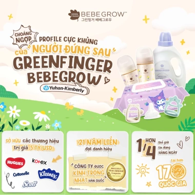 Bình sữa Greenfinger Bebegrow PPSU an toàn 160ml/280ml chịu nhiệt tốt - 490k