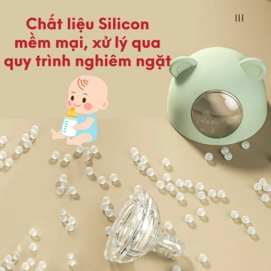Bình Sữa HarBear Thủy Tinh Chống Đầy Hơi 120ml-180ml Bảo Vệ Bé Giá Ưu Đãi 109.000