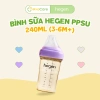 Bình sữa Hegen 240ml PPSU núm silicone cho bé 3‑6 tháng, giá ưu đãi 550k 2