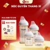 Bình sữa Hegen 60‑330ml cao cấp, có phụ kiện nút, cổ nối, nắp đậy - Hàng chính hãng