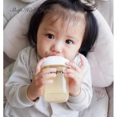 Bình sữa Hegen 60‑330ml cao cấp, có phụ kiện nút, cổ nối, nắp đậy - Hàng chính hãng