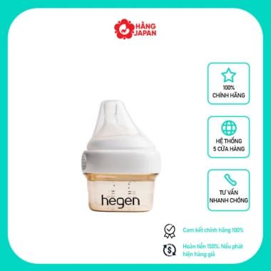 Bình sữa Hegen 60‑330ml cao cấp, có phụ kiện nút, cổ nối, nắp đậy - Hàng chính hãng 10 Bình sữa Hegen 60‑330ml cao cấp, có phụ kiện nút, cổ nối, nắp đậy - Hàng chính hãng 10