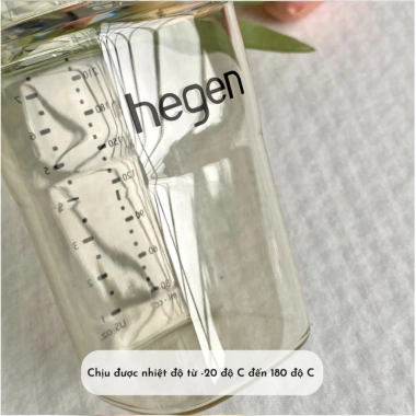 Bình sữa Hegen cao cấp 60-330ml, chọn núm, chính hãng Lamkids - Giá chỉ 369.000đ