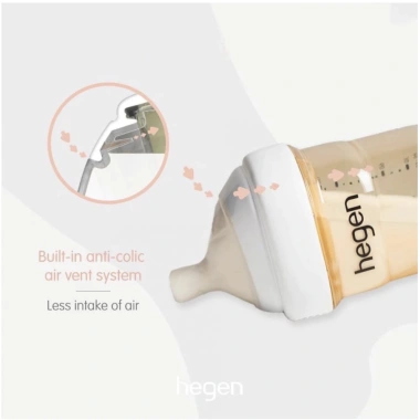 Bình sữa Hegen cao cấp 60-330ml, chọn núm, chính hãng Lamkids - Giá chỉ 369.000đ