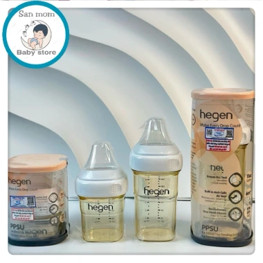 Bình Sữa Hegen Chính Hãng 150/240/330ml Nhập khẩu Singapore - 345k bé 0-9 tháng