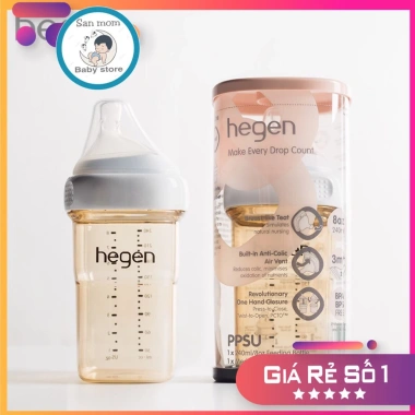 Bình Sữa Hegen Chính Hãng 150/240/330ml Nhập khẩu Singapore - 345k bé 0-9 tháng