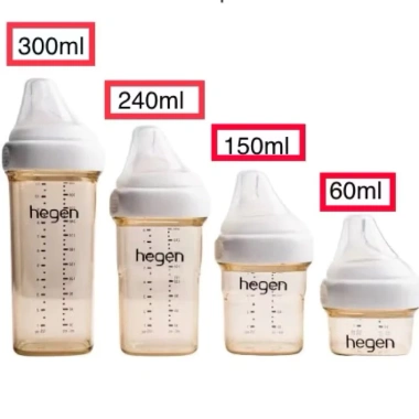 Bình sữa He.gen đa kích thước 60-300ml, an toàn BPA, giảm giá 20% chỉ 125k 2