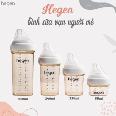 Bình Sữa HEGEN PPSU 60-330ml Núm Ti Siêu Mềm Chất Lượng Cao Giá 385k 2 Bình Sữa HEGEN PPSU 60-330ml Núm Ti Siêu Mềm Chất Lượng Cao Giá 385k 2