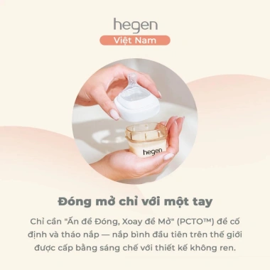 Bình sữa Hegen PPSU chống sặc 60-330ml cho bé sơ sinh và trẻ nhỏ - An toàn không rò rỉ giá ưu đãi 550k