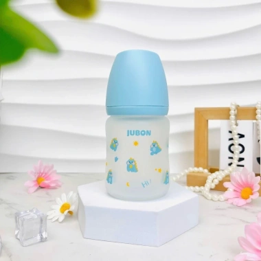 Bình sữa JUBON thủy tinh bọc silicon 150/240ml - Chính hãng, màu xinh 43.196 VND
