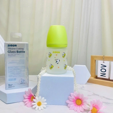 Bình sữa JUBON thủy tinh bọc silicone cao cấp 150ml-240ml, an toàn cho bé, giảm giá 149.900₫ 3 Bình sữa JUBON thủy tinh bọc silicone cao cấp 150ml-240ml, an toàn cho bé, giảm giá 149.900₫ 3