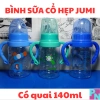 Bình sữa Jumi 140-250ml, núm vú mềm, kháng sặc, giảm đầy hơi, tay cầm, không quai 9