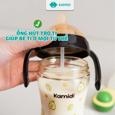 Bình Sữa Kamidi Chất Liệu PPSU 210ml-300ml Họa Tiết Bơ An Toàn Giá Ưu Đãi 422.900 VND