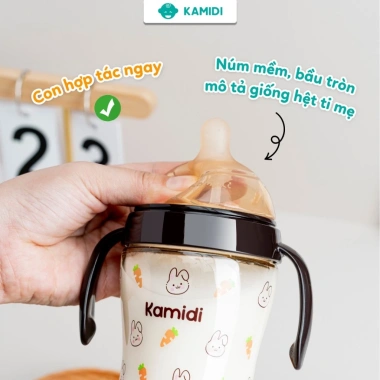 Bình sữa Kamidi PPSU họa tiết thỏ 210ml/300ml - An toàn, giá chỉ 550.000đ 4