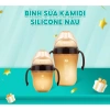 Bình Sữa Kamidi Silicon Nâu 150ml/250ml - Đầu Ti Mẹ An Toàn, Giá Giảm 341k