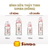 Bình sữa Mammy chính hãng cổ rộng 120ml/180ml/240ml thủy tinh in mực khô - 215.000₫