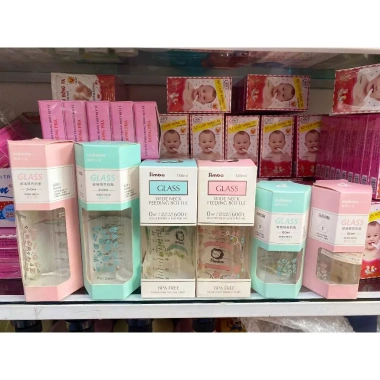 Bình sữa Mammy chính hãng cổ rộng 120ml/180ml/240ml thủy tinh in mực khô - 215.000₫ 2