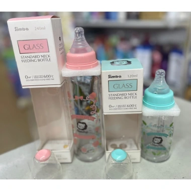 Bình sữa Mammy chính hãng cổ rộng 120ml/180ml/240ml thủy tinh in mực khô - 215.000₫ 9