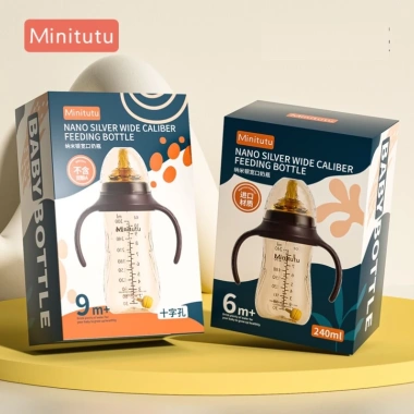 Bình sữa Minitutu Nano bạc cổ rộng 300ml và 240ml cho bé - Giá ưu đãi 150.000₫ 5