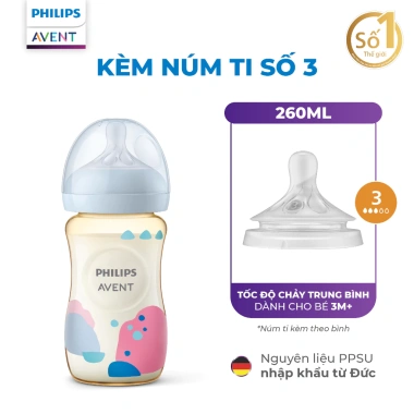 Bình Sữa Mô Phỏng Tự Nhiên PPSU Philips Avent 125/260/330ml - Giá ưu đãi 403.000đ