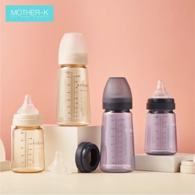 Bình sữa Mother-K nhựa PPSU cao cấp 180ml núm ti Silicone y tế - Giá ưu đãi 287,200₫