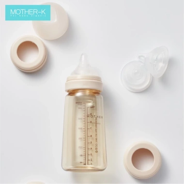 Bình sữa Mother-K nhựa PPSU cao cấp 180ml núm ti Silicone y tế - Giá ưu đãi 287,200₫