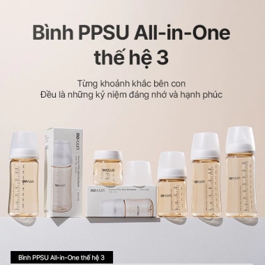 Bình sữa Moyuum 170ml‑270ml Hàn Quốc chọn núm chính hãng – An toàn cho bé, Giá 219,100₫, Nhà Bắp Store