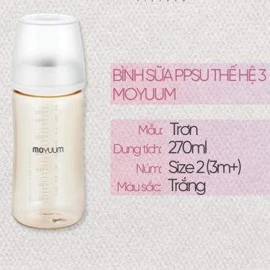 Bình sữa Moyuum 170ml‑270ml Hàn Quốc chọn núm chính hãng – An toàn cho bé, Giá 219,100₫, Nhà Bắp Store 9 Bình sữa Moyuum 170ml‑270ml Hàn Quốc chọn núm chính hãng – An toàn cho bé, Giá 219,100₫, Nhà Bắp Store 9
