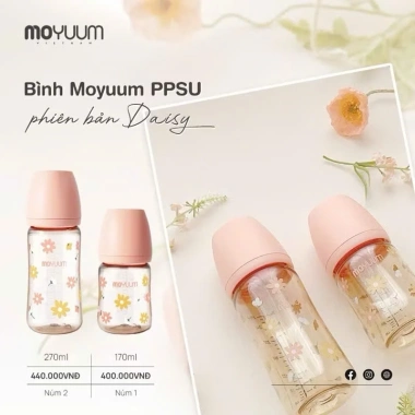 Bình sữa Moyuum Hàn Quốc cho trẻ, núm ti mềm mại, nhựa PPSU 170ml/270ml - Giá chỉ 199.000₫ 8